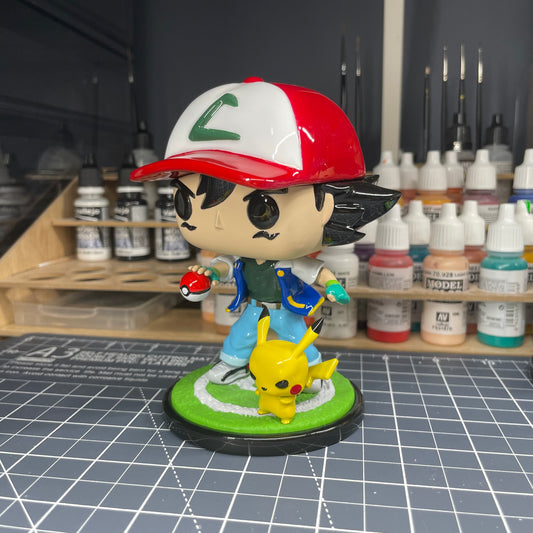Custom Ash and Pikachu
