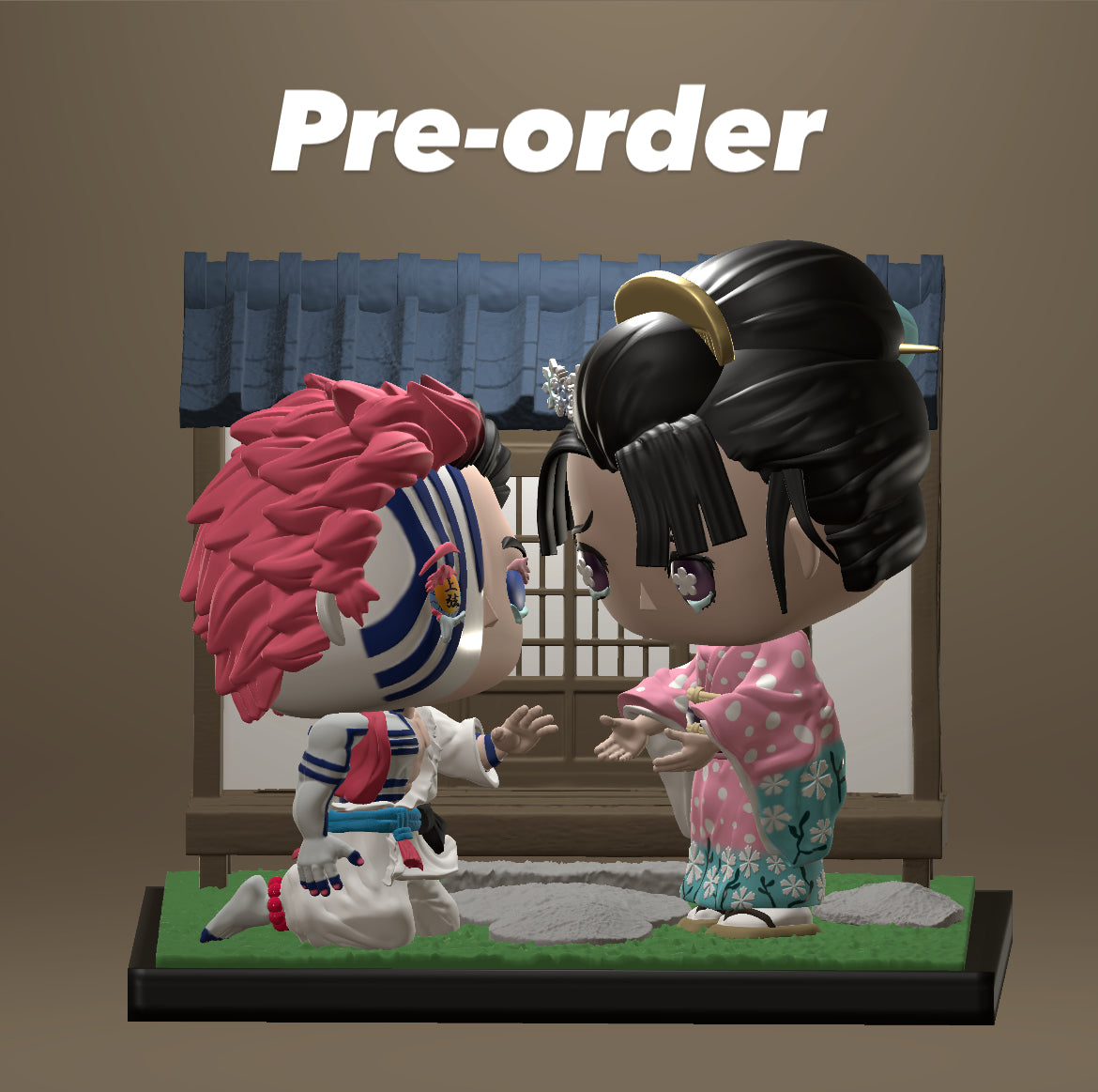 Pre-order LE5 Custom Hakuji (Akaza) and Koyuki moment with LED Lights