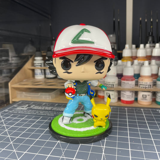 Custom Ash and Pikachu