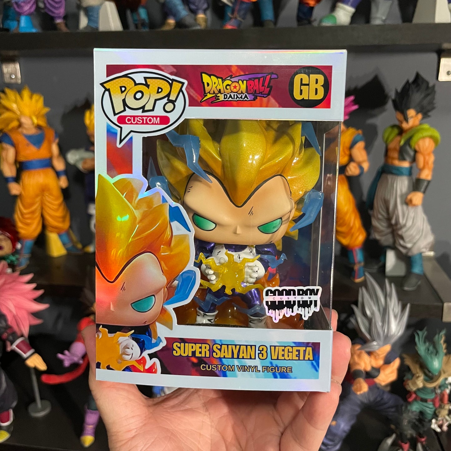 Preorder: Custom Metallic Glow Super Saiyan 4 Vegeta