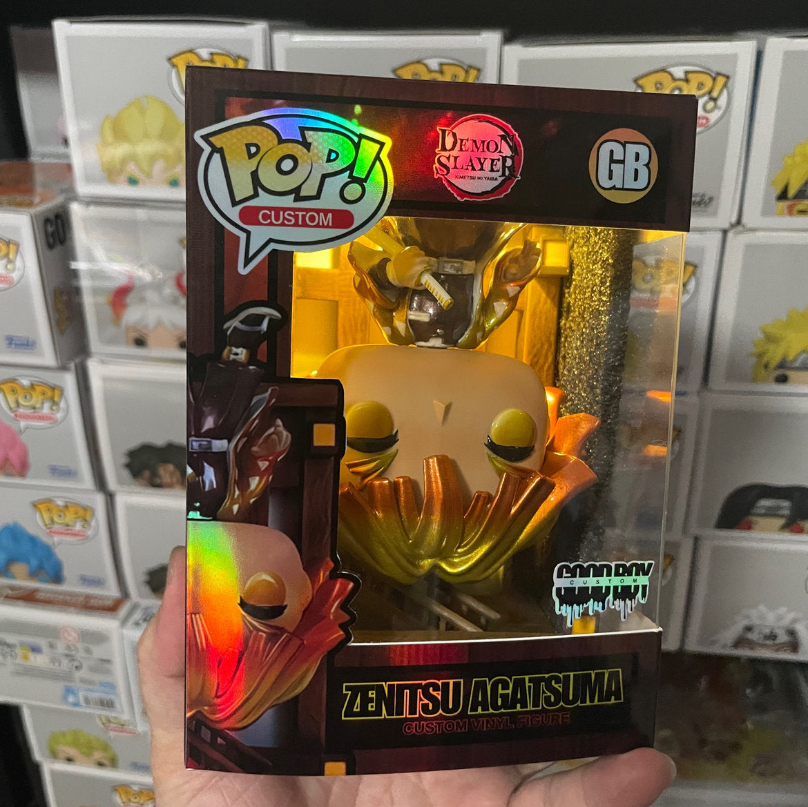 Preorder  Custom Metallic Zenitsu Locked In with Custom LED Box